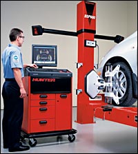 wheel alignment equipment